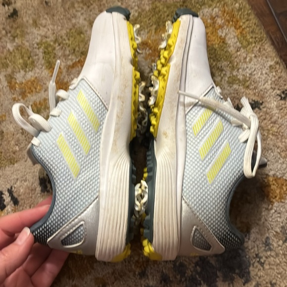 Adidas White and Gray Sneakers Comfortable Athletic Design for Golf - Picture 8 of 8